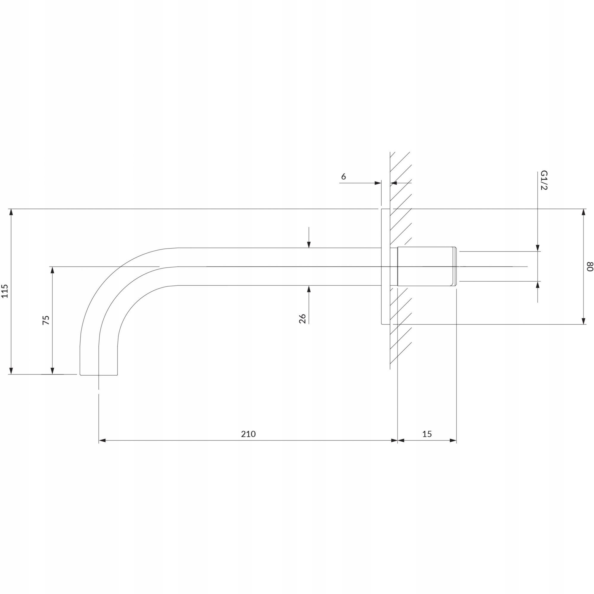 OMNIRES WYLEWKA WANNOWA PODTYNKOWA CHROM Marka Omnires
