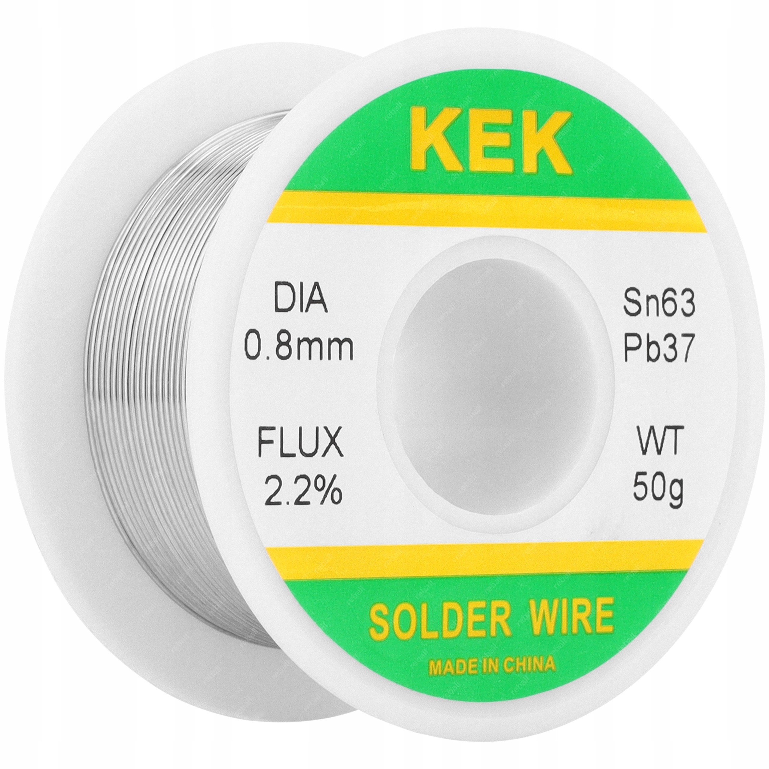 PROFESJONALNA CYNA DO LUTOWANIA Z TOPNIKIEM FLUXEM KEK Sn63Pb37 0.8mm 30g