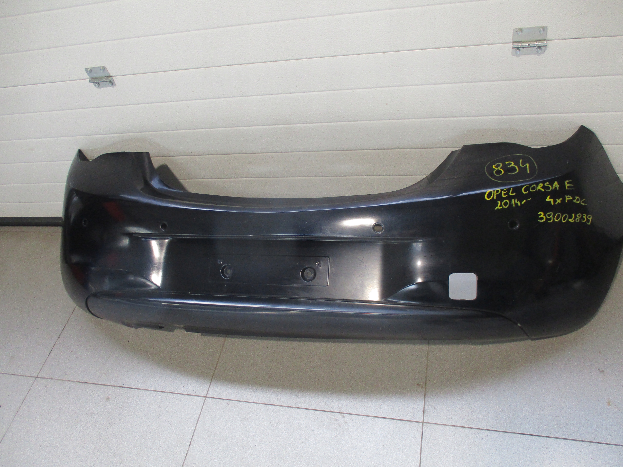 bumper rear part Opel Corsa E 2014r- 4xPDC 39002839