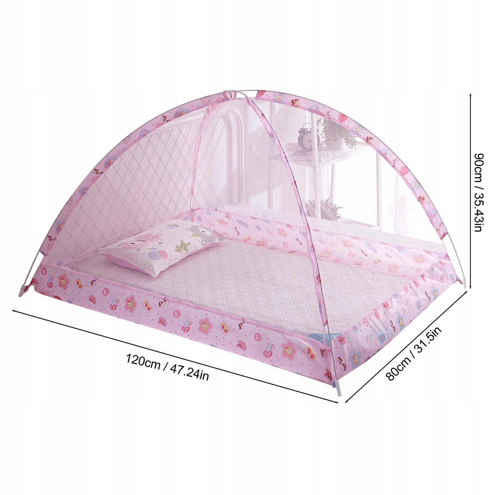 ŁÓŻECZKO TURYSTYCZNE SKŁADANE KOJEC Z MOSKITIERĄ Marka inna