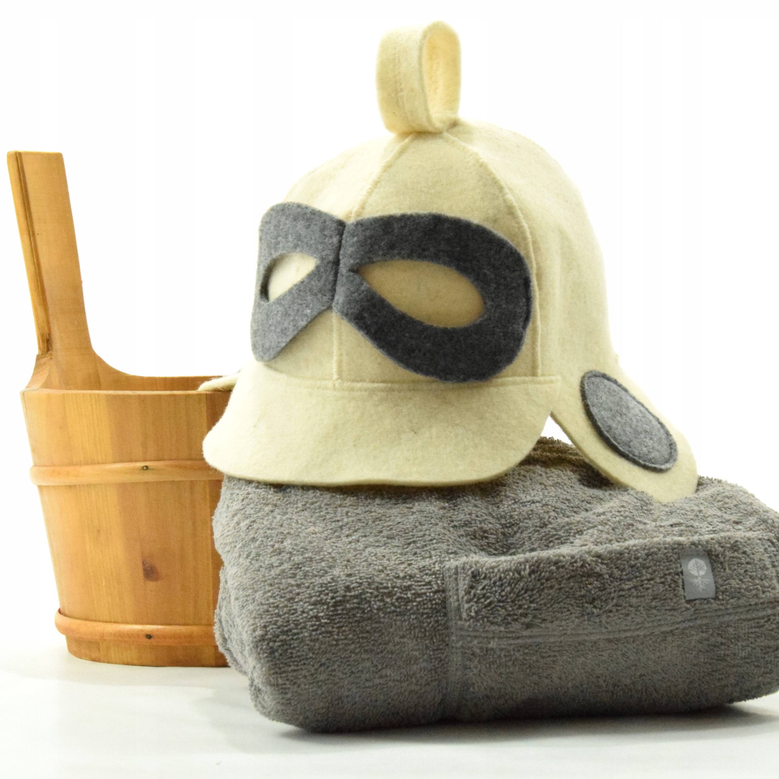 Čepice do sauny Pilotka ručník pánský set 2 ks velikost L