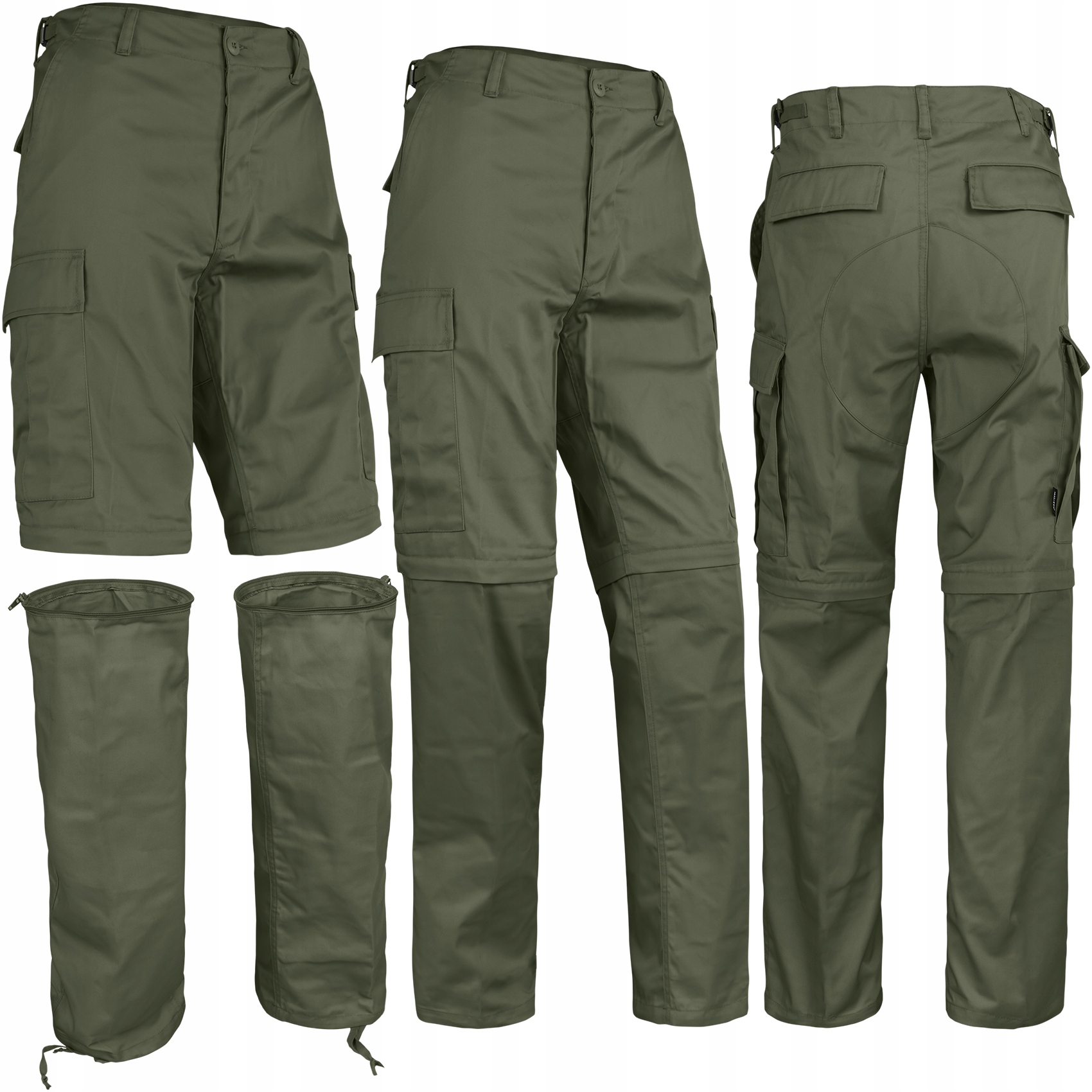 

Spodnie Trekkingowe odpinane Zip Off 2w1 Oliv r. L