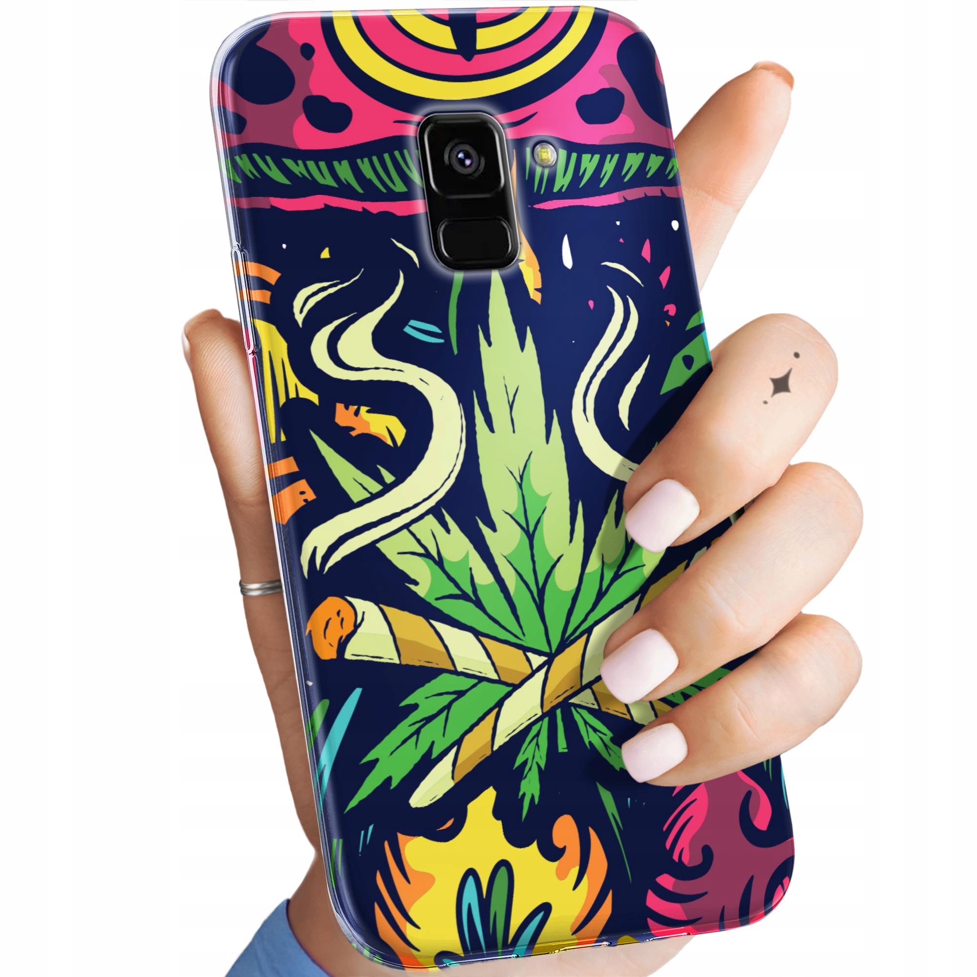 Etui Do Samsung Galaxy A5/A8 2018 Ganja Marihuana Cannabis Zioło Case