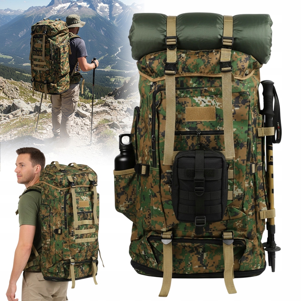 plecak turystyczny Duża 100 L trekkingowy górski damski męski duży w góry