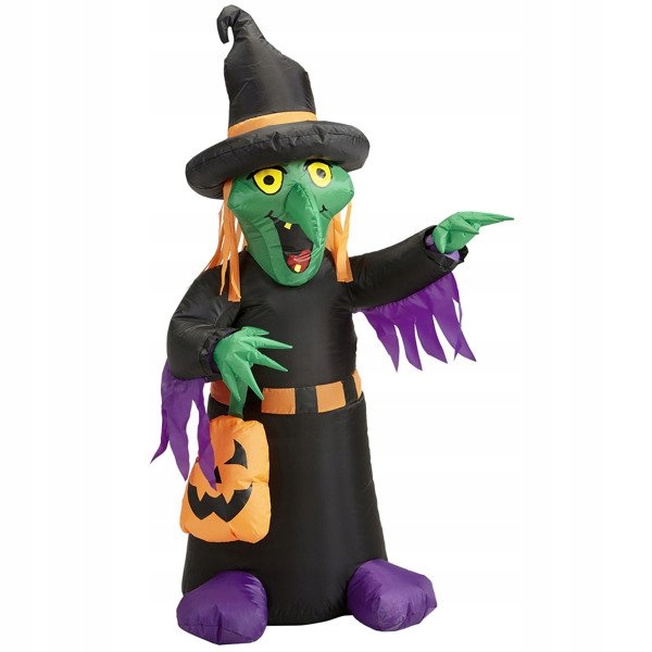 nafukovací dekorace Halloweenská čarodějnice