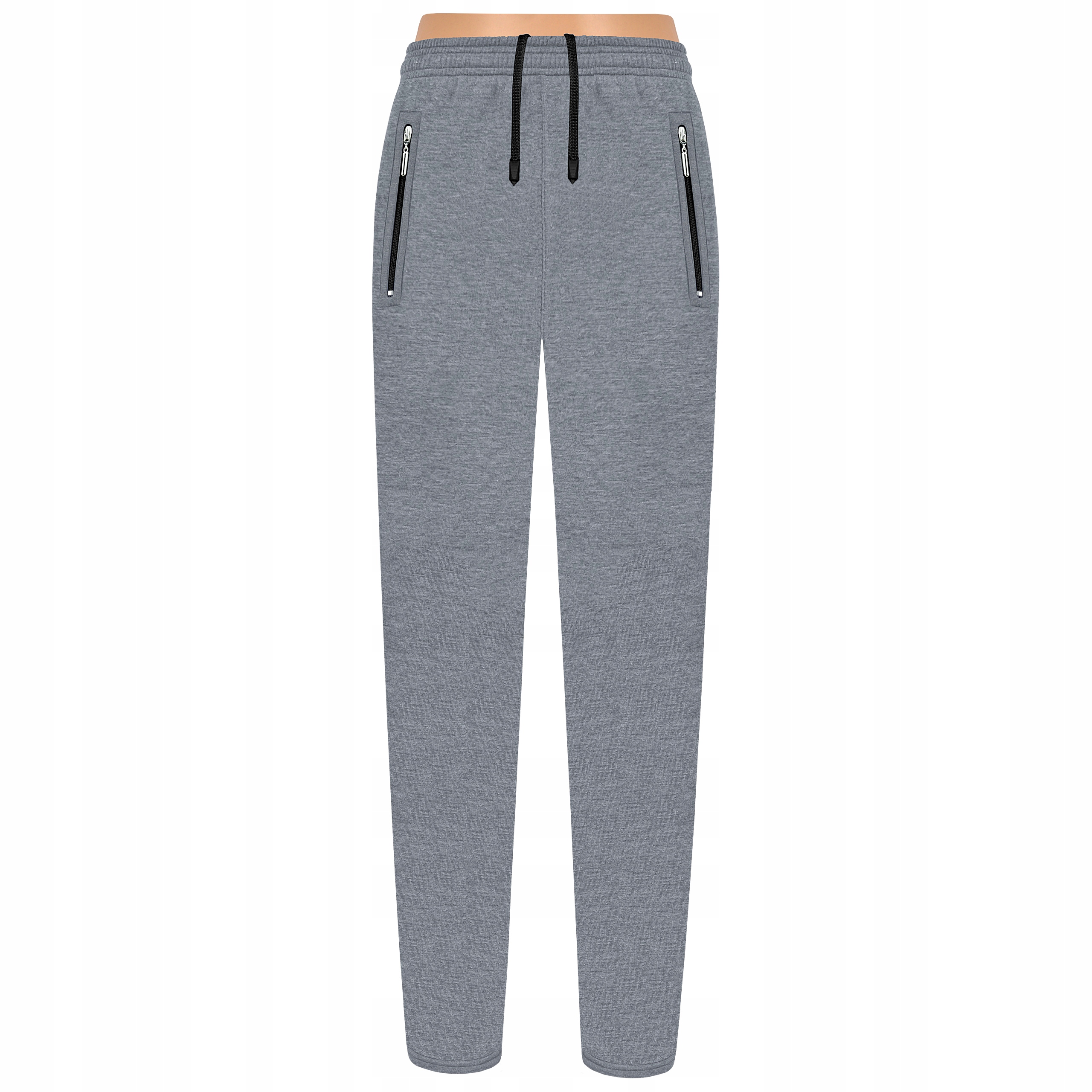 Spodnie dresowe Dla Wysokich bawłna Bez Puszku Proste szare XL Krm Polska