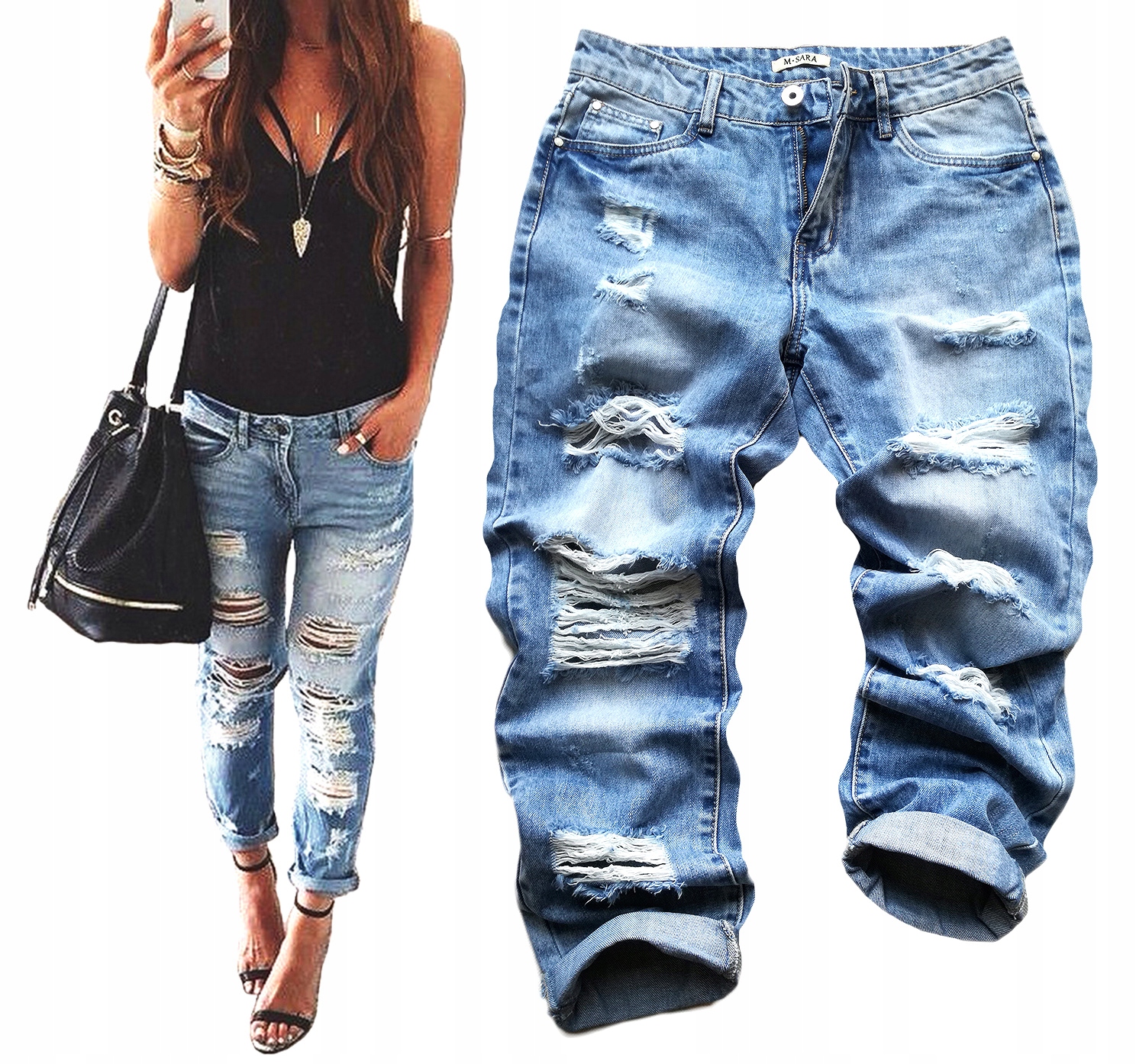 Sexy Boyfriend Mom Kalhoty S Vysokým Pasem