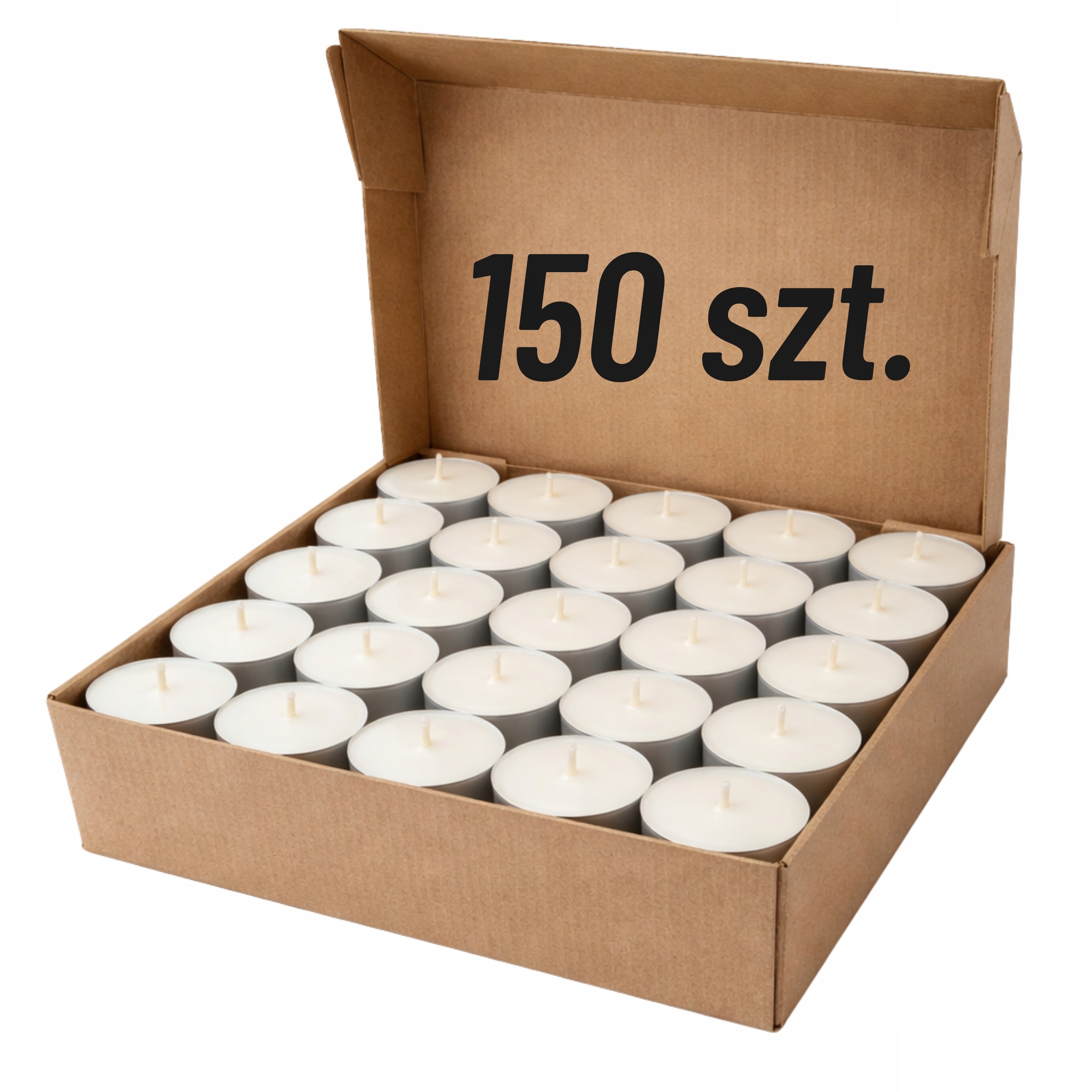 Ohřívač Sójového Vosku Tealights Eko Svíčka 150 Ks 5H Sada