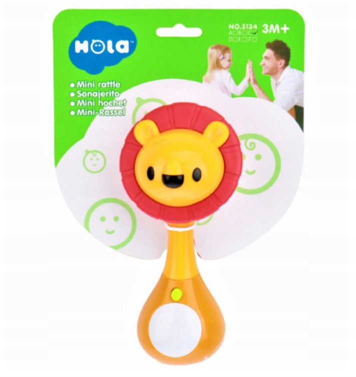 INTERAKTYWNA GRZECHOTKA 3m+ ŚWIATŁA DŹWIĘKI LEW Kod producenta 3134