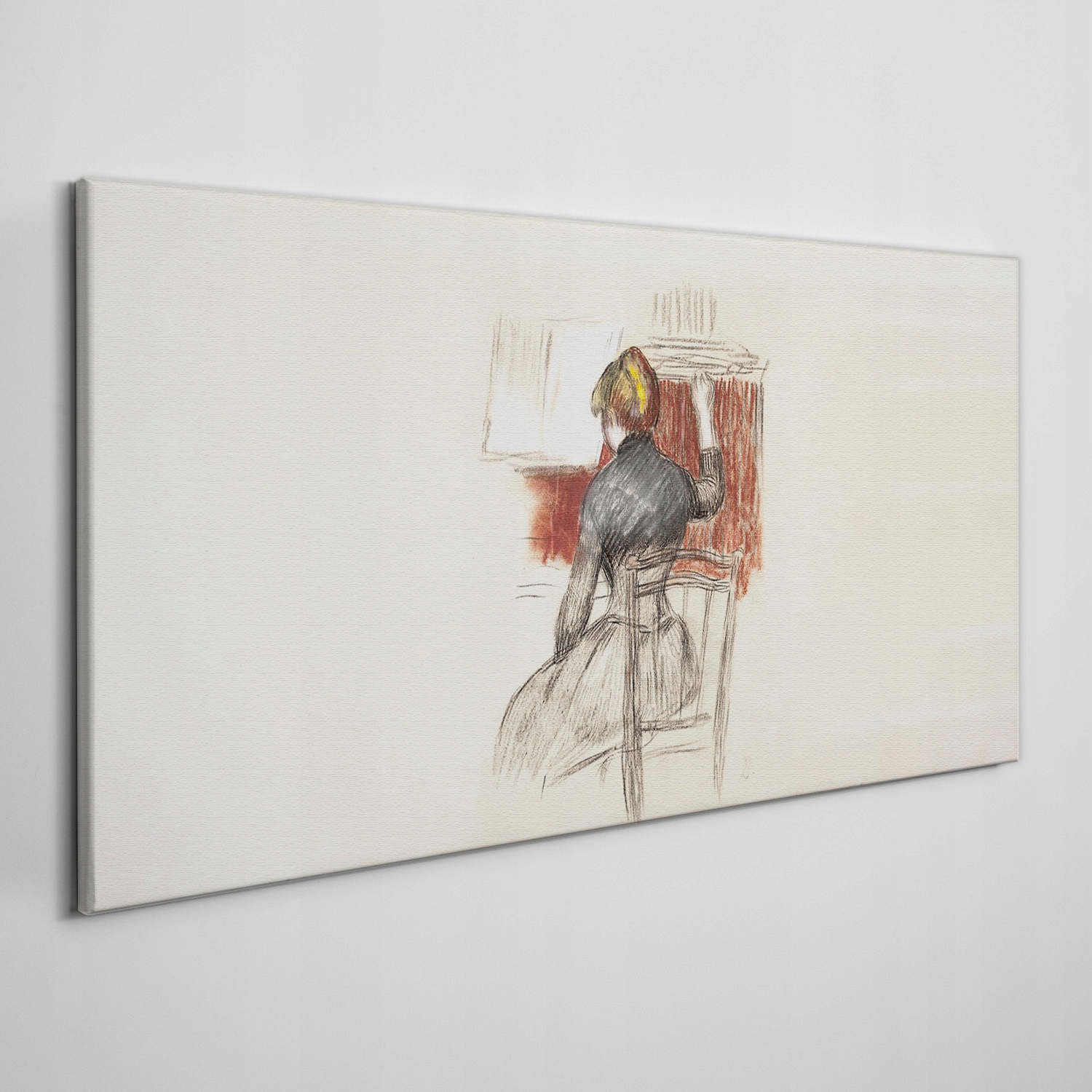 

Obraz na płótnie Kobiety muzyk fortepian 120x60 cm