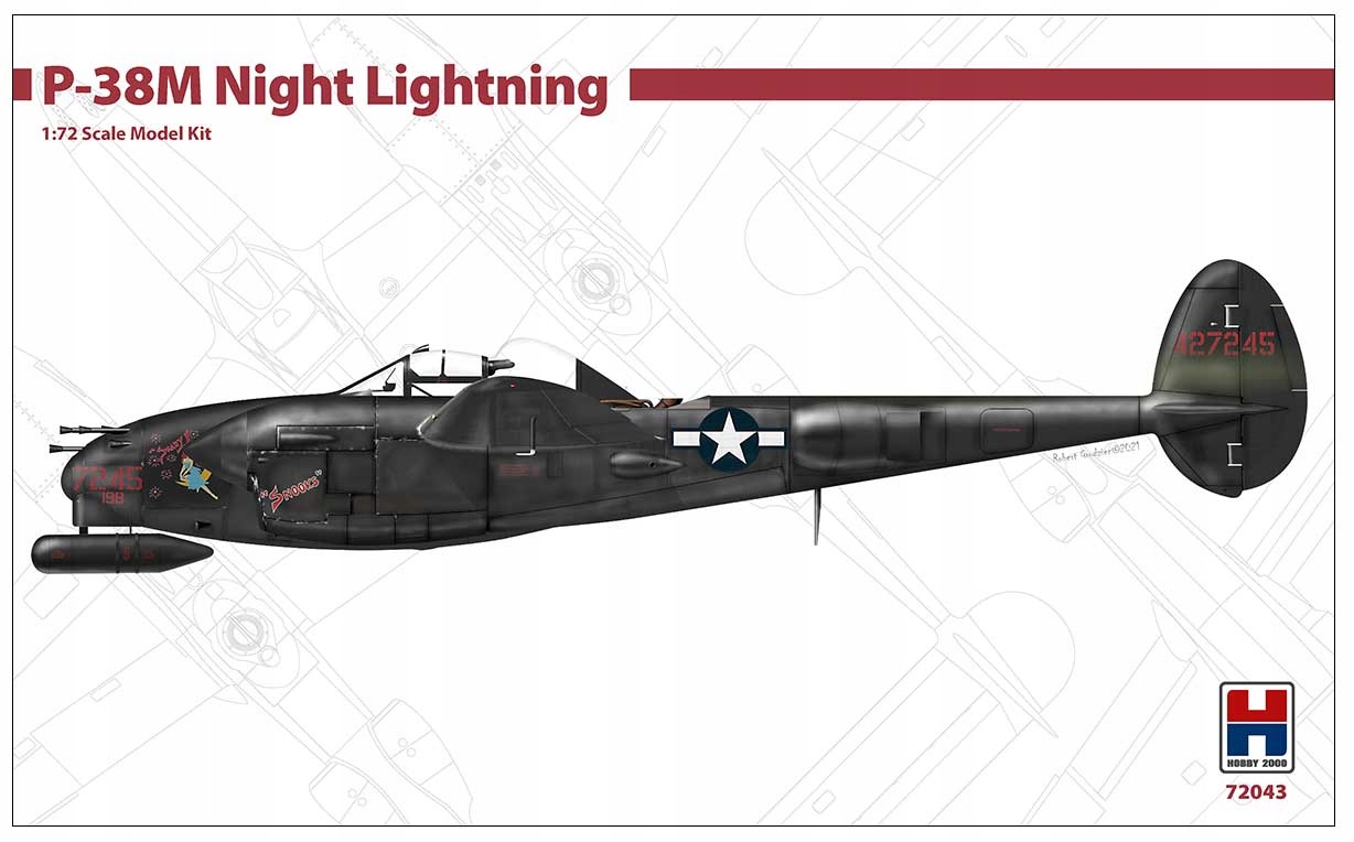 Hobby 2000 72043 1/72 P-38M Noční blesk