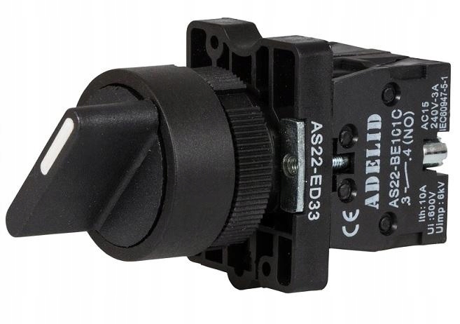 ADE WYŁĄCZNIK PIÓRKOWY 1-0-2 2NO POWRACAJĄCY AS22-ED53