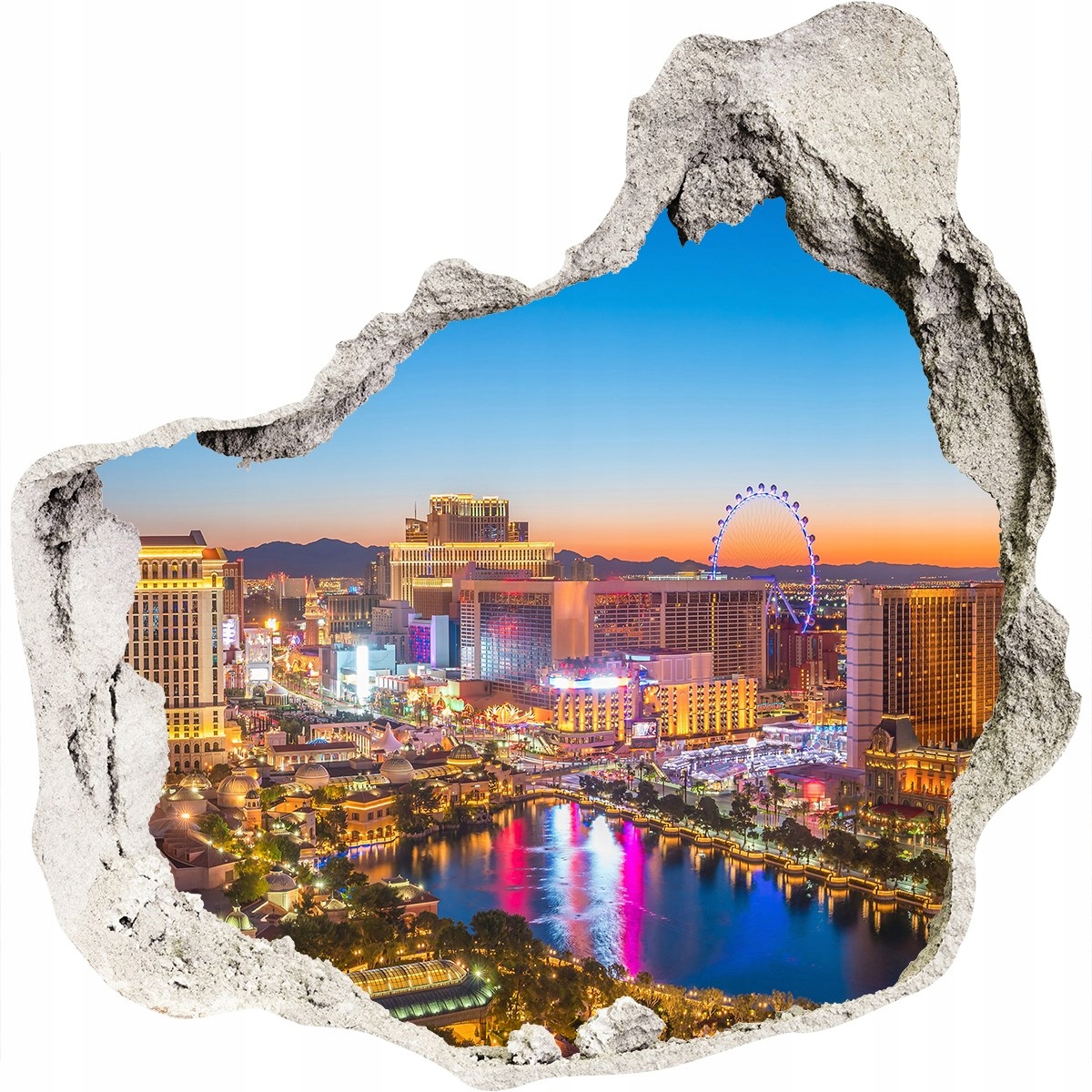 

Fototapeta dziura ścienna 3d Las Vegas Usa 125x125