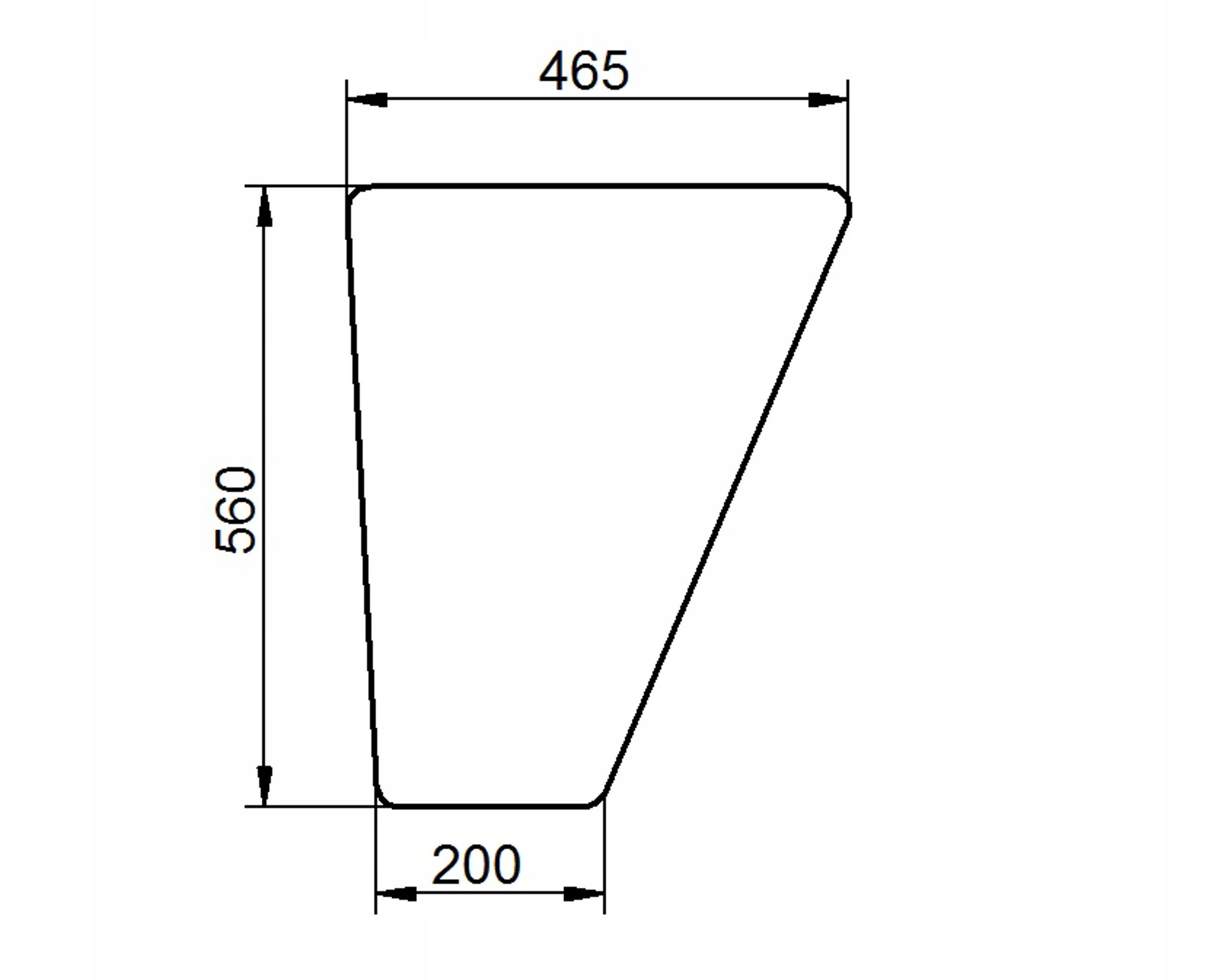 sklo Case 2294 spodní dveře