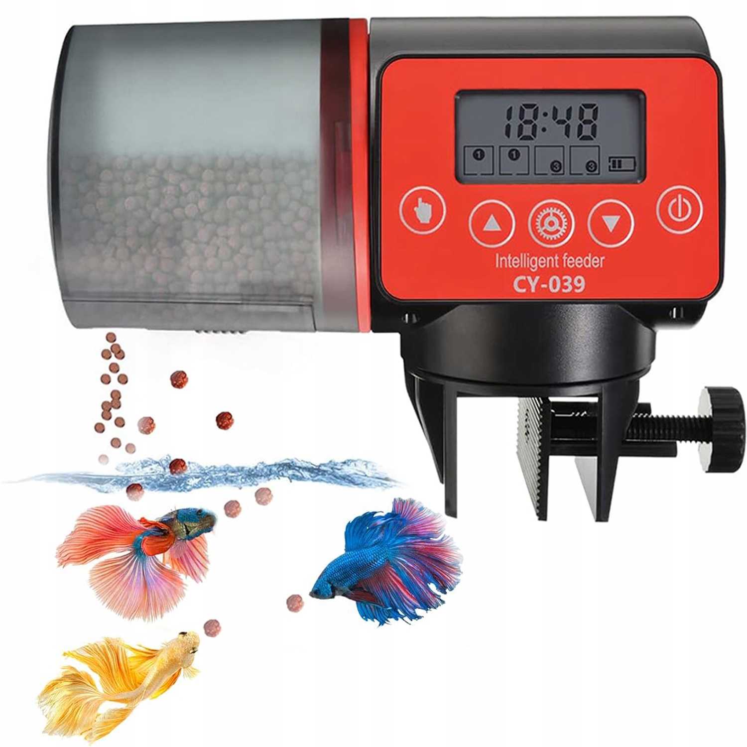 Levně Automatické Krmítko Pro Ryby Rybiček Do Akvária O Objemu 200 ML