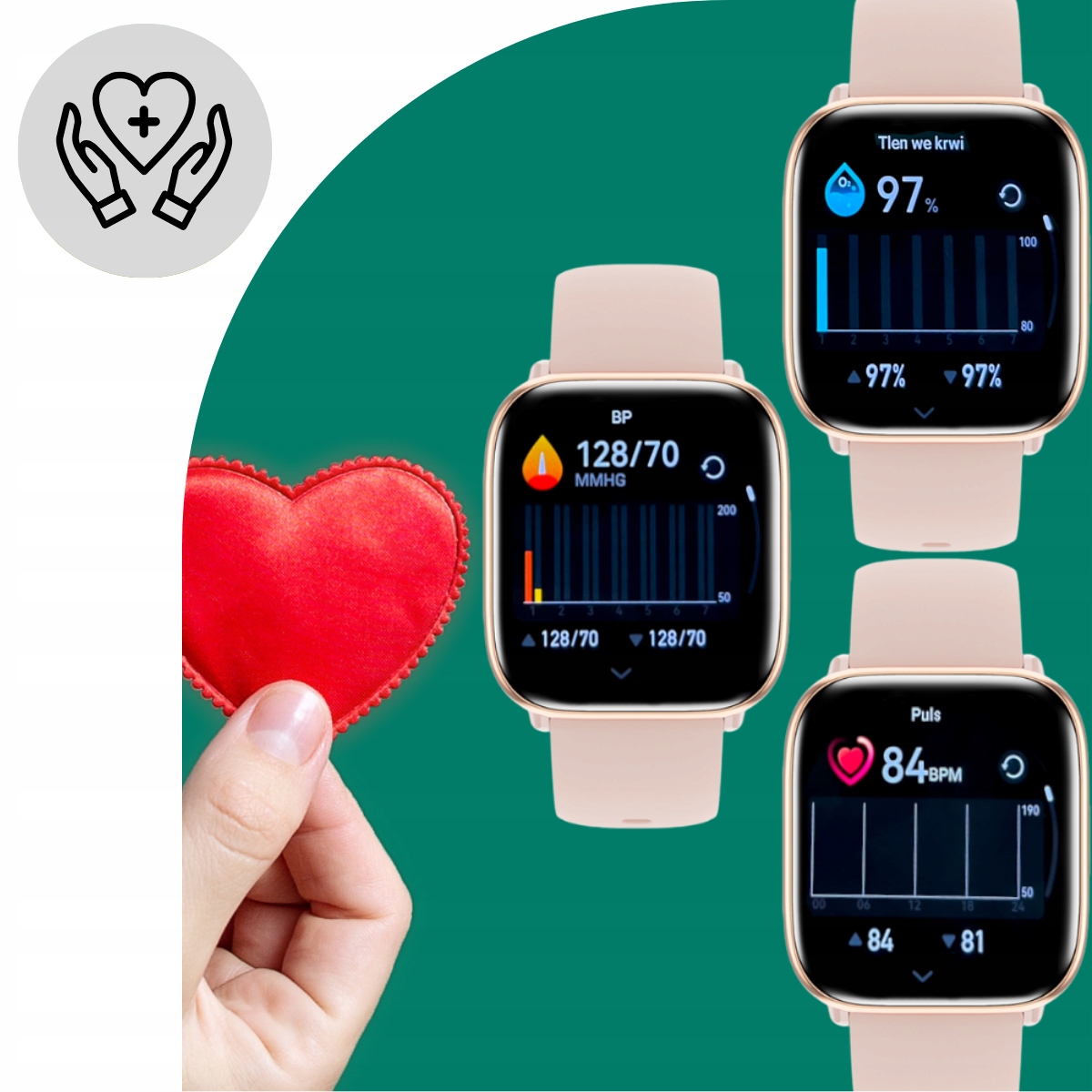 SMARTWATCH ZEGAREK DAMSKI POLSKIE MENU ROZMOWY POWIADOMIENIA PULS AMOLED Rodzaj smartwatch