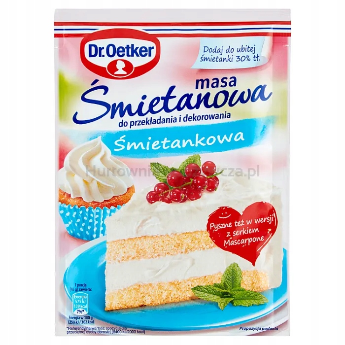 Levně Dr.Oetker Smetanová smetanová hmota 56 g