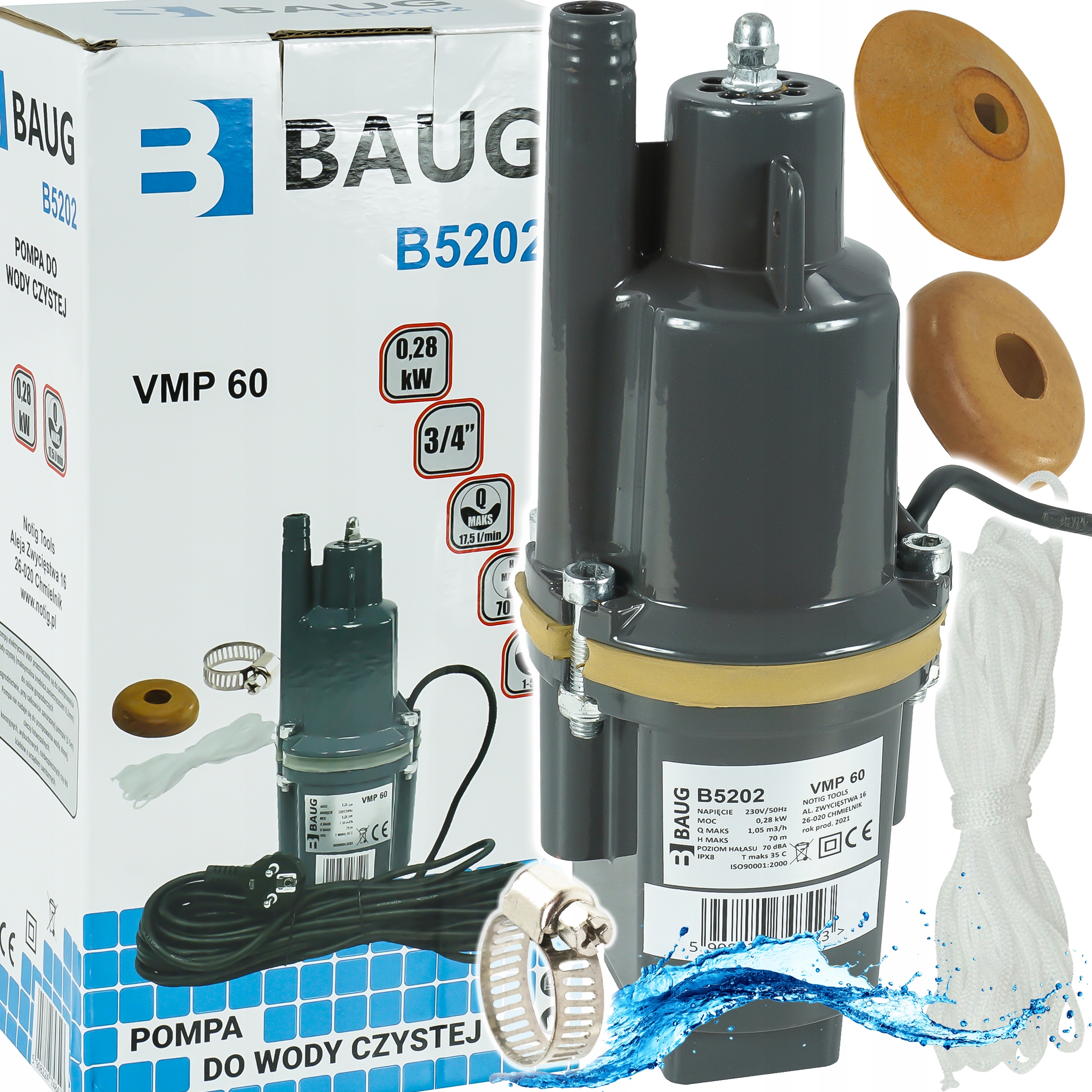 

Pompa Wody Studni Nurek Głębinowa Membranowa