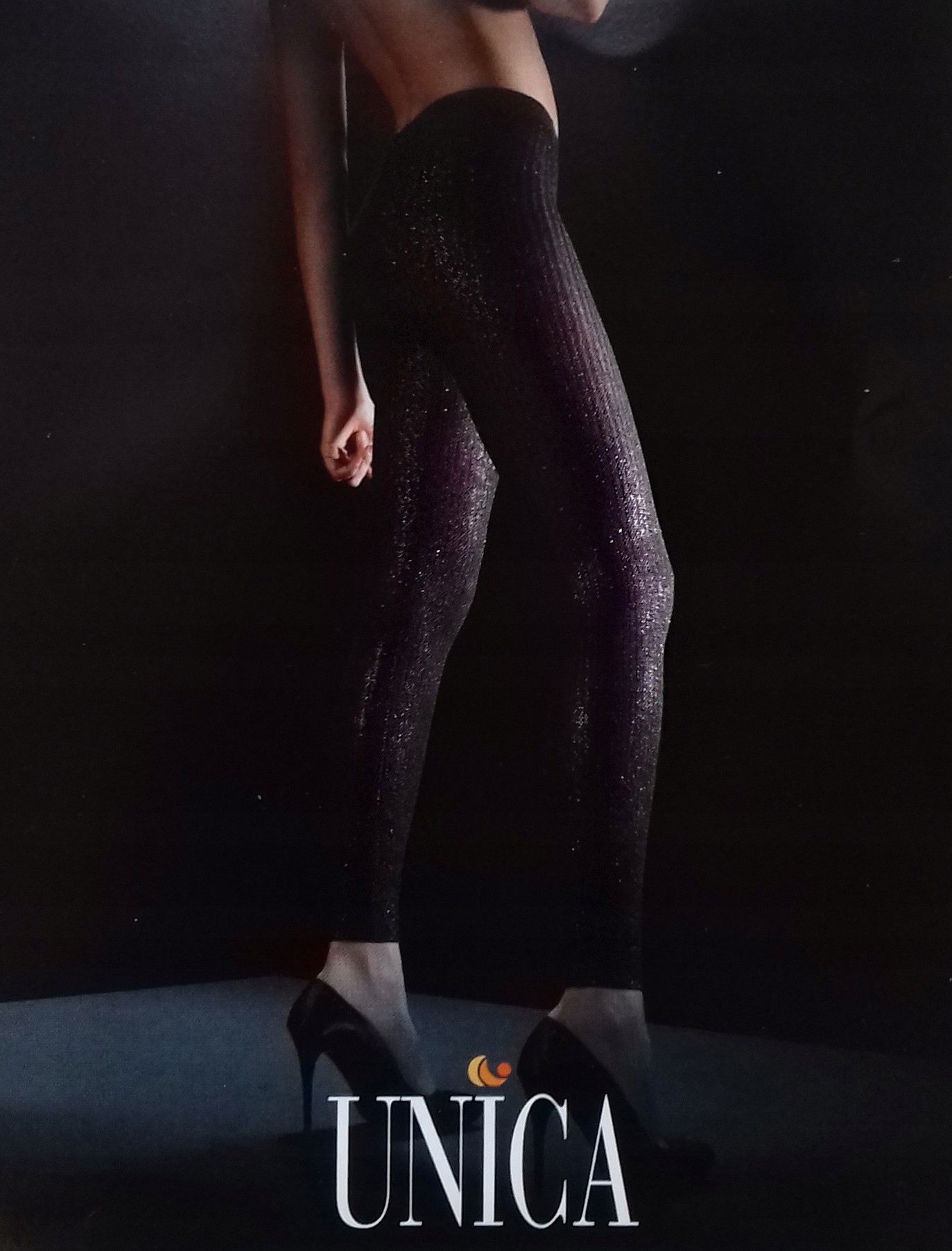 

Gaetano Cazzola legginsy czarne błyszczące S/m