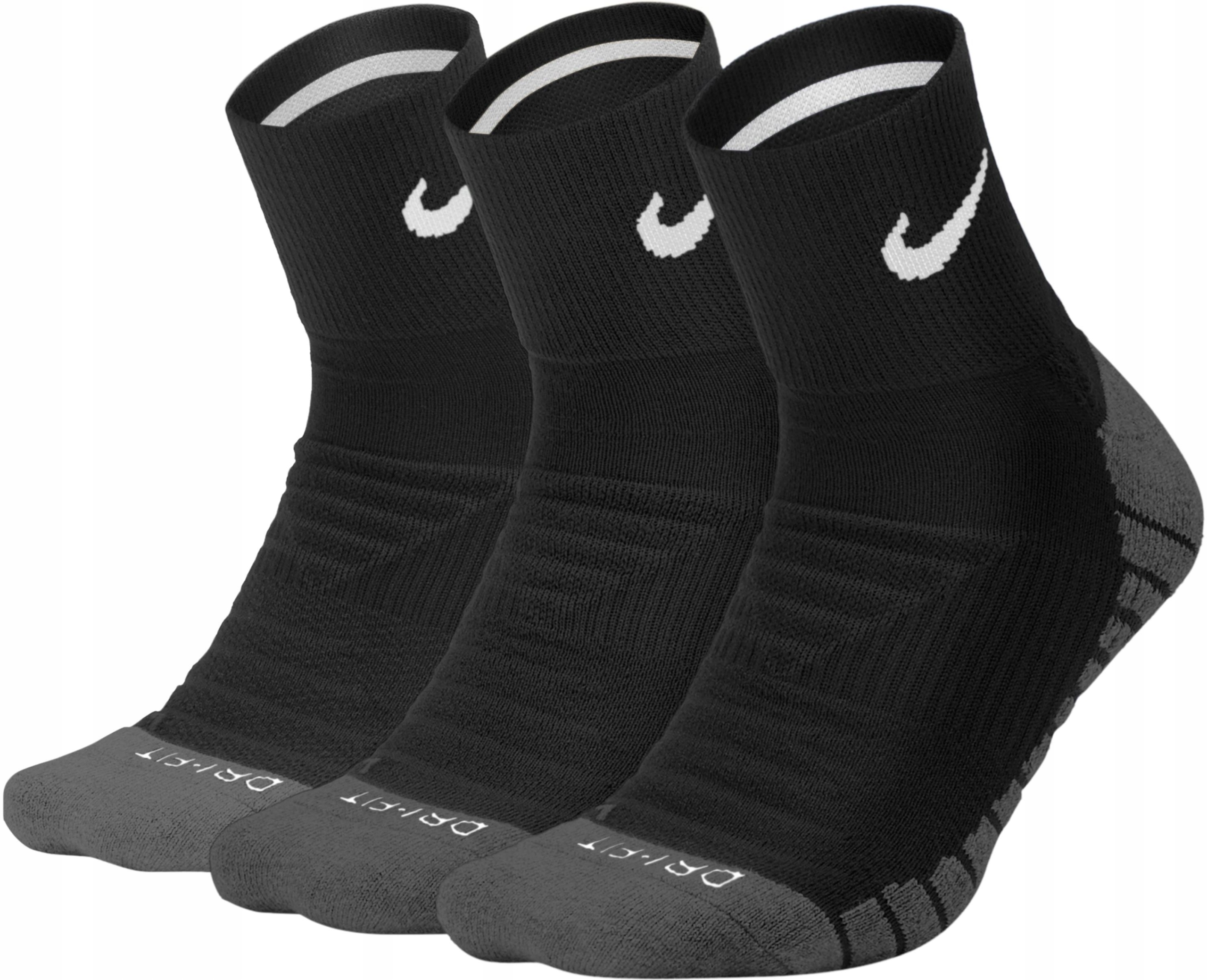 Skarpety Nike Dry Cushion Quarter Training Sock, 3 pary, rozmiar XL