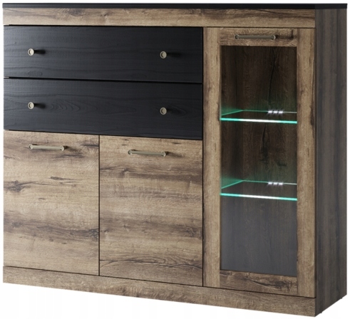 Duża KOMODA Z SZUFLADAMI do salonu 2D1W2S JG-09