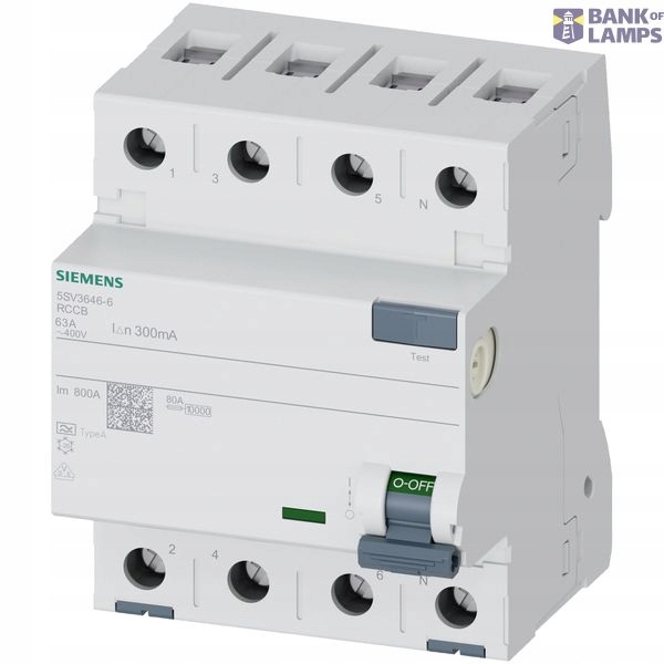 Siemens 4-pólový prúdový chránič 5SV3646-6