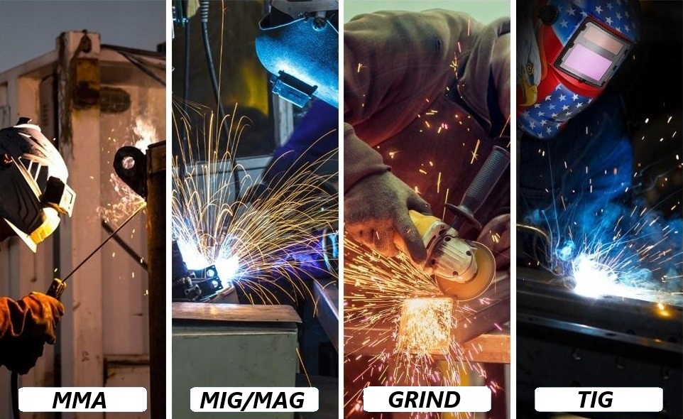 MASKA SPAWALNICZA AUTOMATYCZNA PRZYŁBICA SAMOŚCIEMNIAJĄCA FILTR TRUE COLOR Czas zaciemniania 1/25000