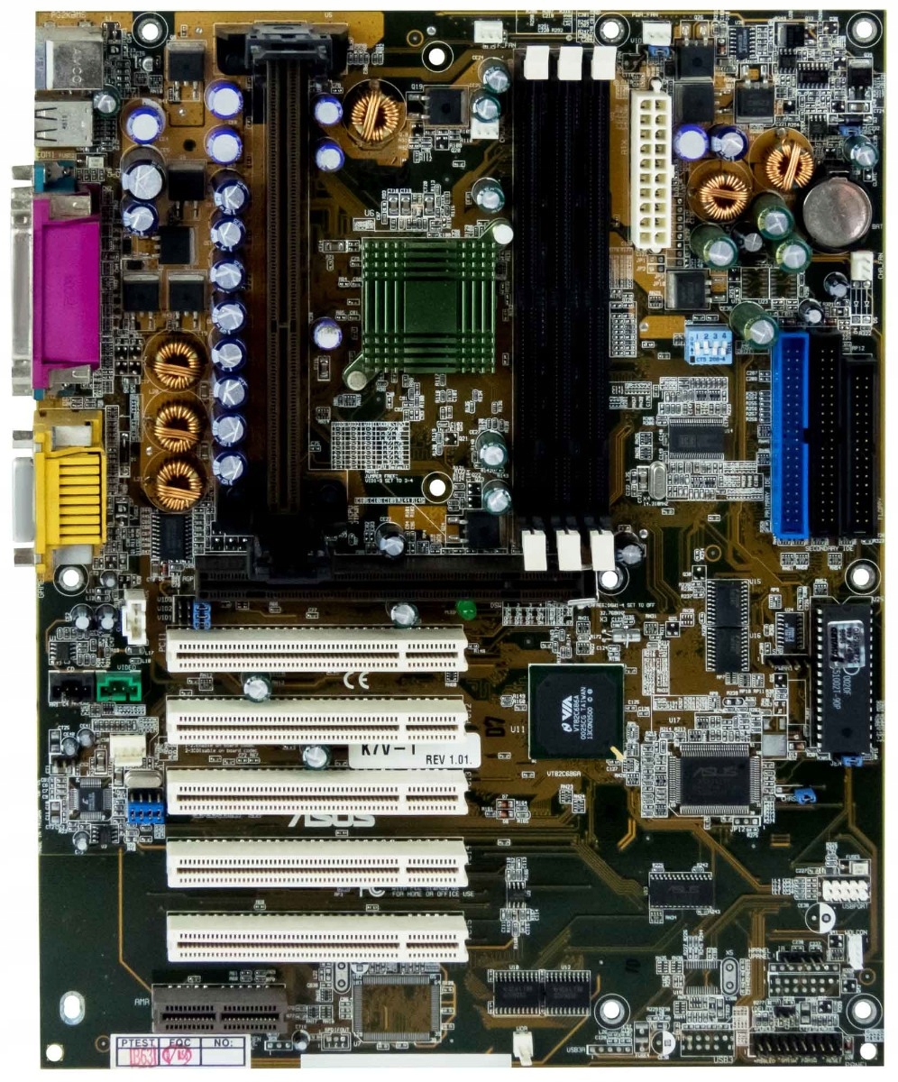 Asus K7V-T Rev 1.01 Via KX133 Slot A Sdram Pci