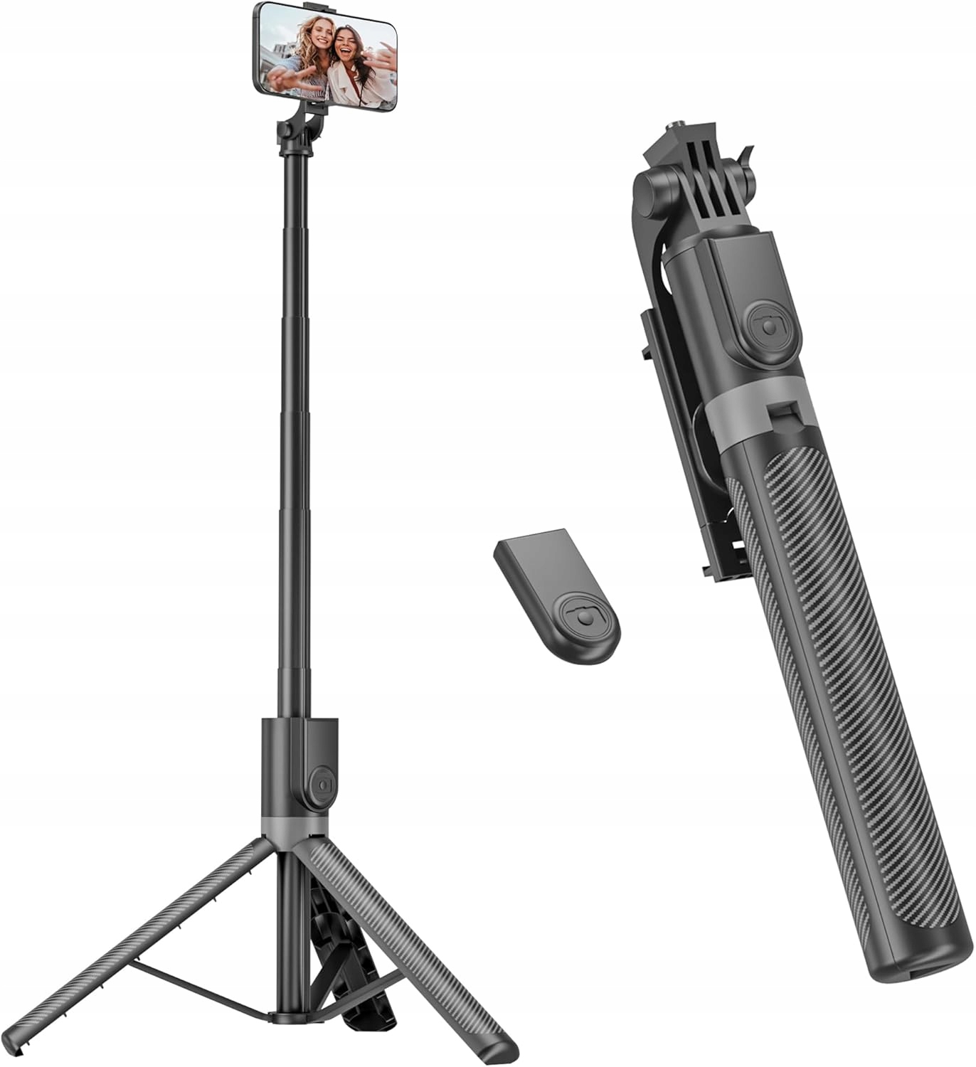 Statyw Selfie Stick Telescopic Riseofle 180 cm Pilot Bezprzewodowy