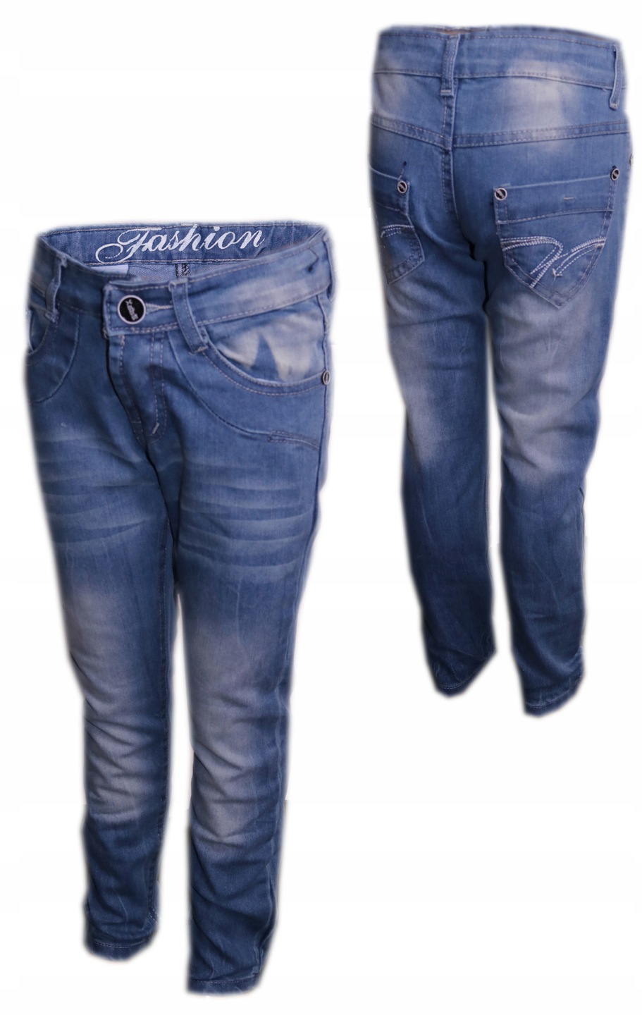 

Spodnie jeansowe dziewczęce jeansy 110-116