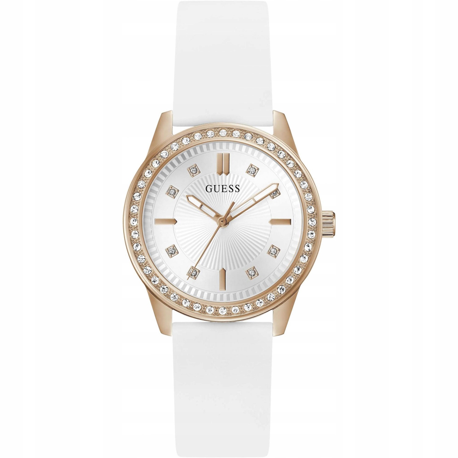 Dámské hodinky Guess GW1030L4 Zirkony bílé