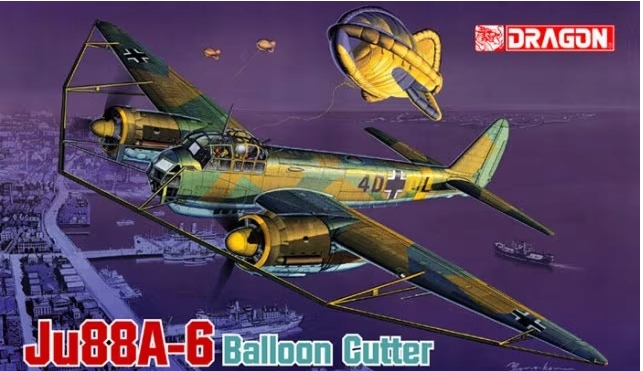 Ju88A-6 Balonová řezačka Dragon 5513 v měřítku 1/48