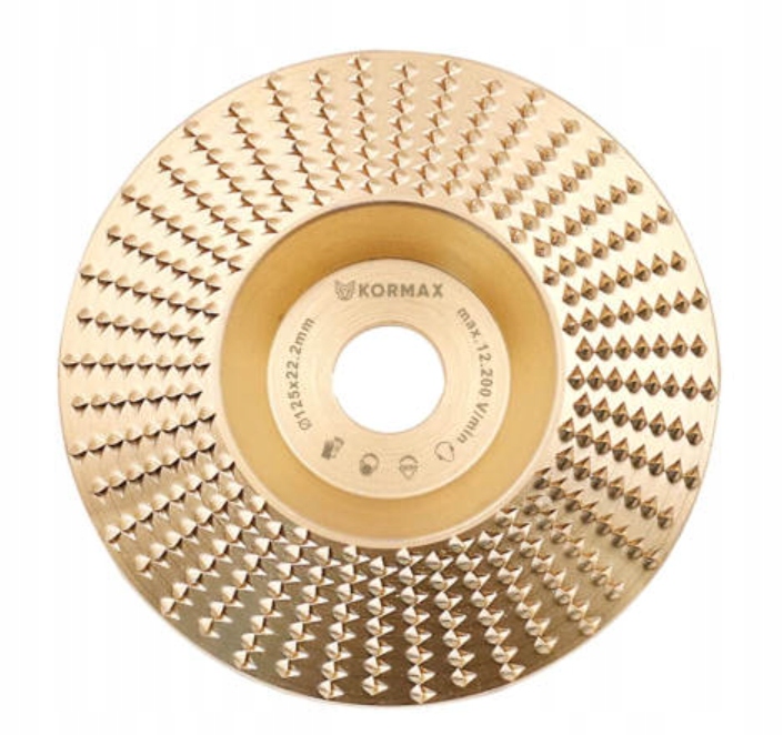 Zestaw dwóch tarników do drewna 125mm płaski + wypukły Kormax Rodzaj tarczy ścierna