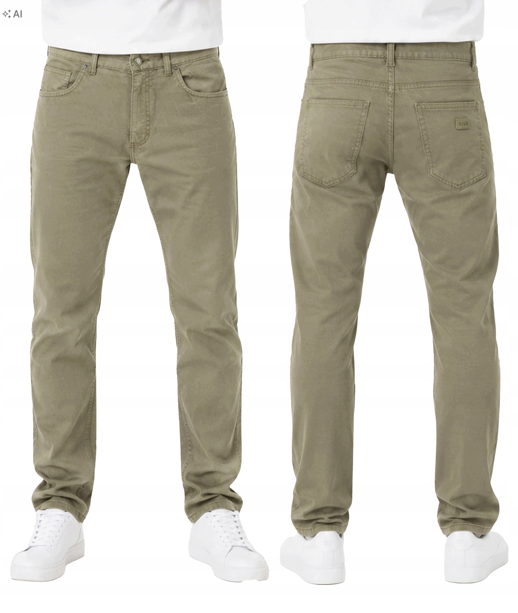 Dlouhé pánské bavlněné kalhoty pro vysoké osoby Hunter Jeans 610/23 44/36 Béžová
