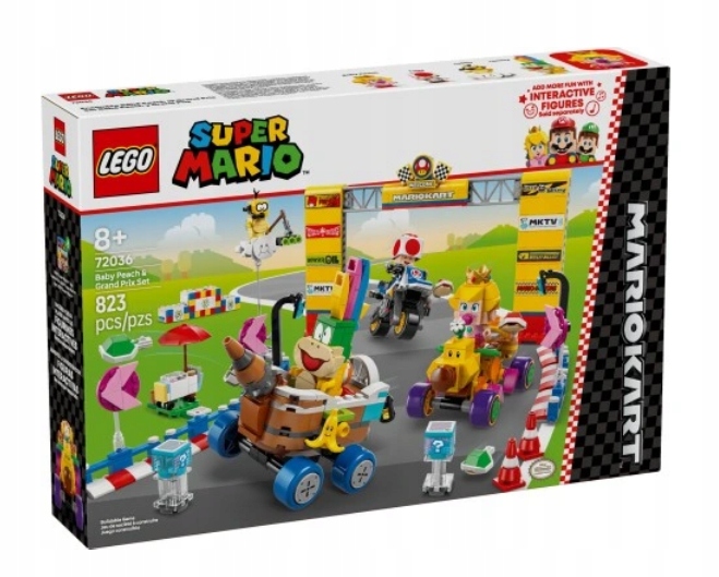 Lego 72036 Mario Mario Karty Sada Baby Peach A Grand Prix