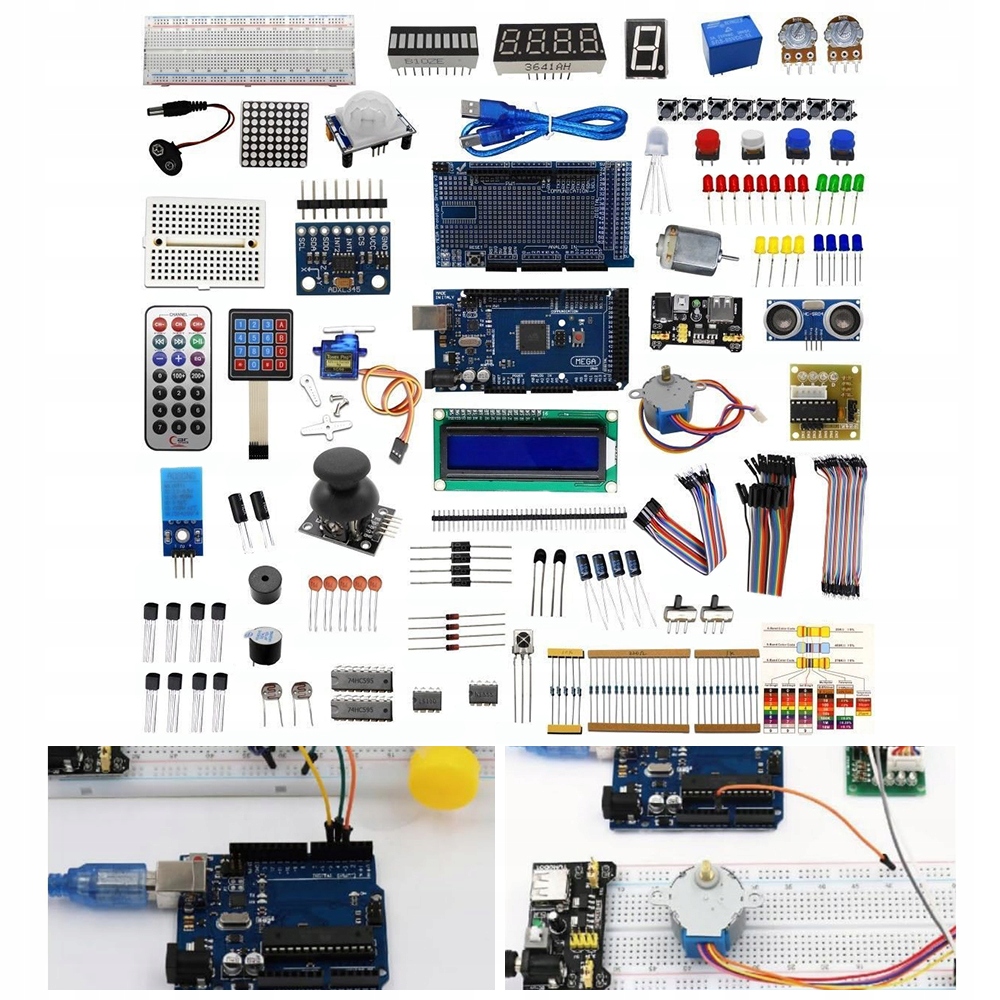 Zestaw XXL do nauki programowania zgodny z Arduino Uno w pudełku