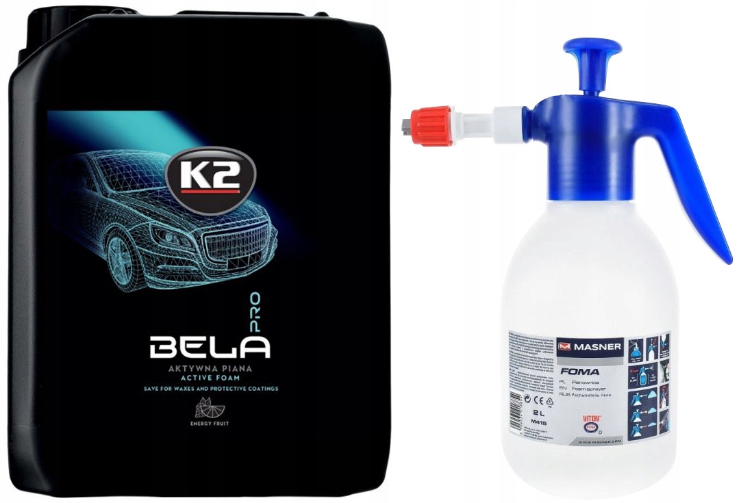 K2 BELA PRO активна піна FRUIT 5L + піна 2L
