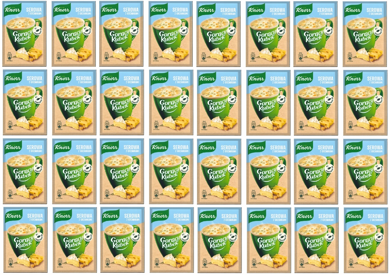 Levně 32 x 22 g Knorr Horký sýrový hrnek s topinkami Karton