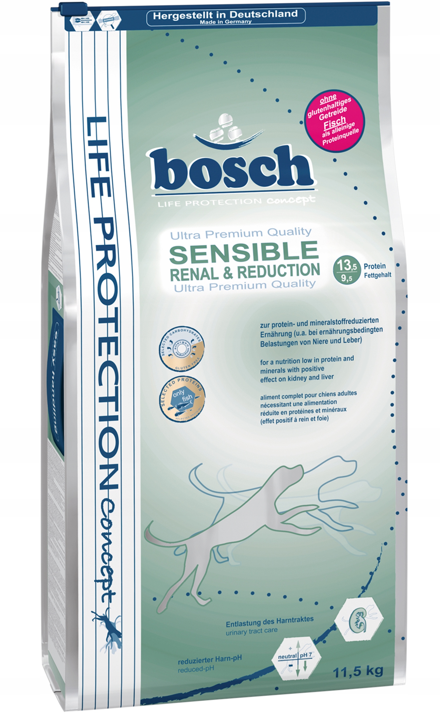 Levně Bosch Sensible Renal & Reduction – suché krmivo pro dospělé psy 11,5 kg