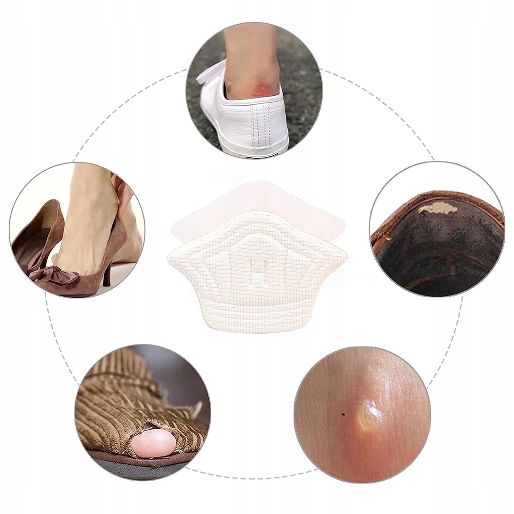 PIANKOWE ZAPIĘTKI WKŁADKI DO DUŻYCH BUTÓW WKLEJANE NA OBTARCIA RANY PIĘTY Płeć uniseks