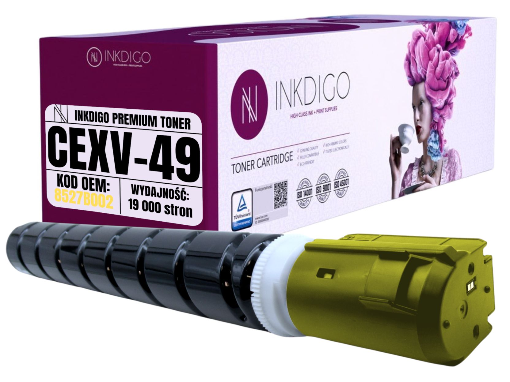 CEXV49 Náhradní toner pro Canon ImageRunner Advance DX C 3720 3725 3730