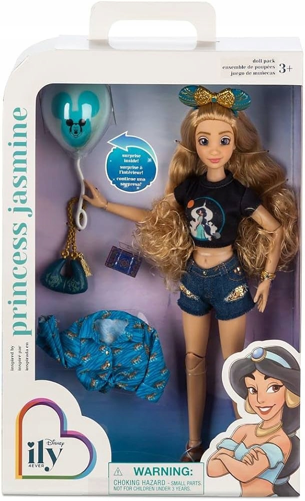 Lalka Ily Disney Princess Jasmine Kolekcjonerska Ksieżniczki Dzasmina