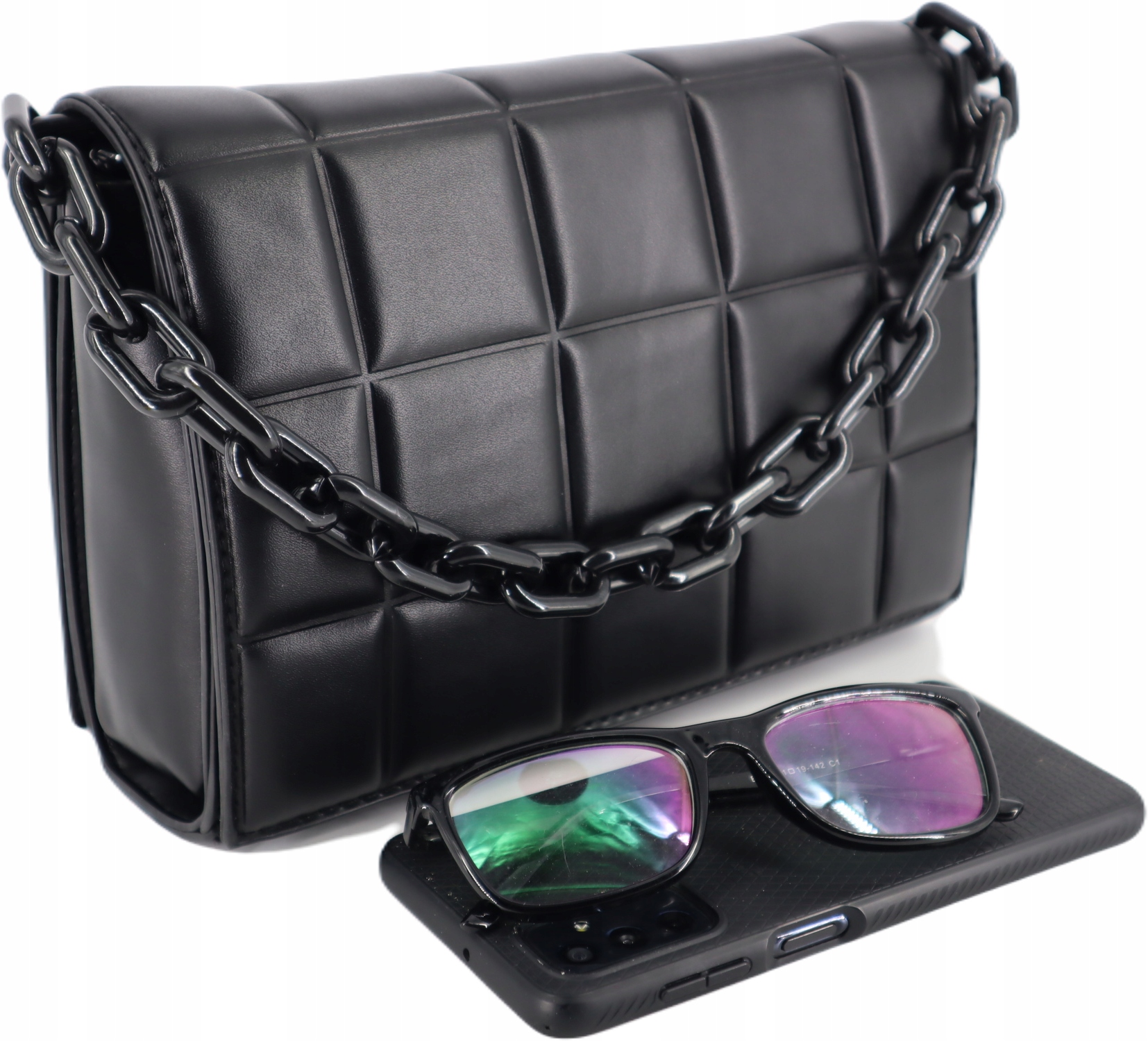 TOREBKA LISTONOSZKA KUFEREK MODNY PIKOWANY Z RĄCZKĄ Liczba kieszeni 2