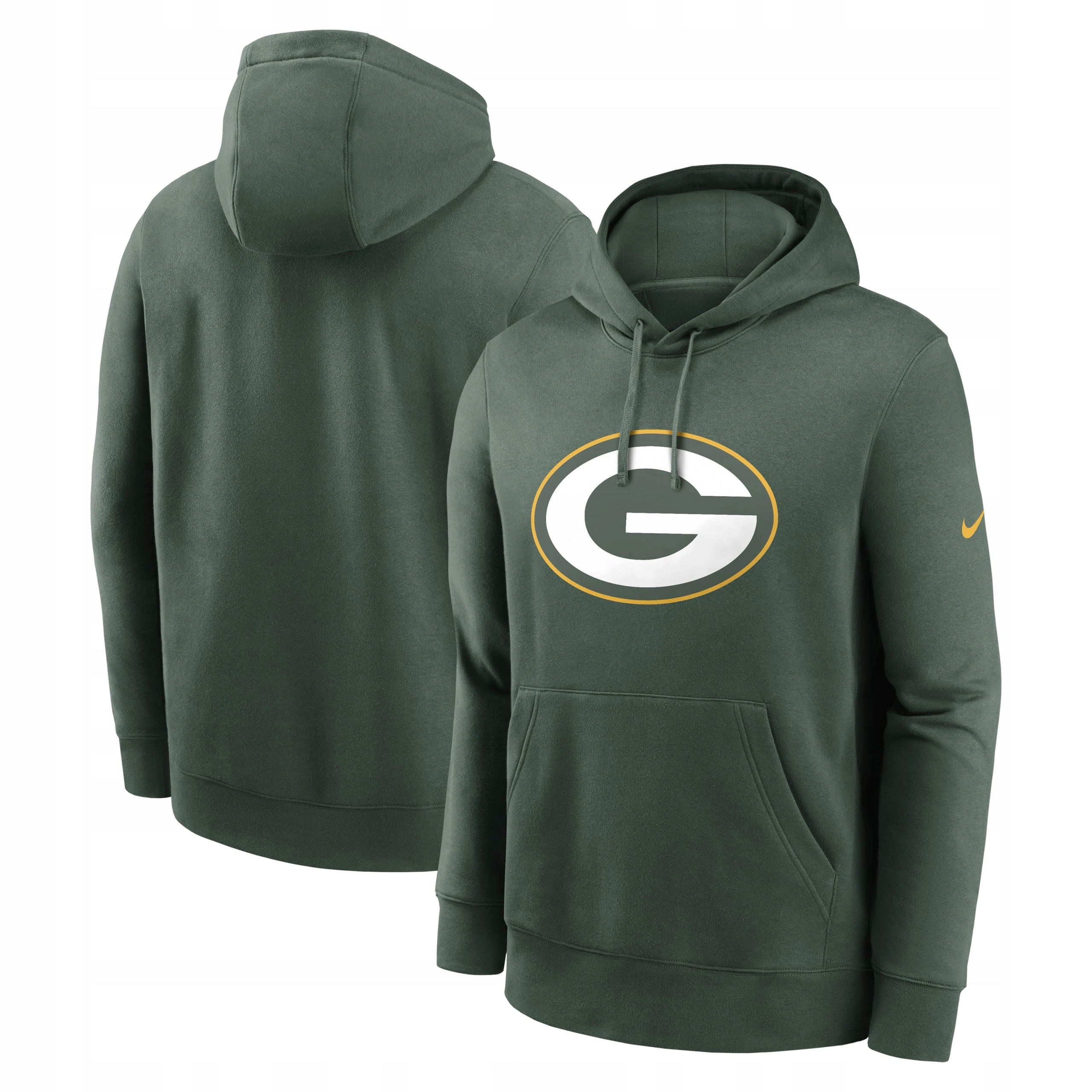 Pánská mikina Green Bay Packers Nfl Nike Club Logo Hoodie Velikost: 2XL