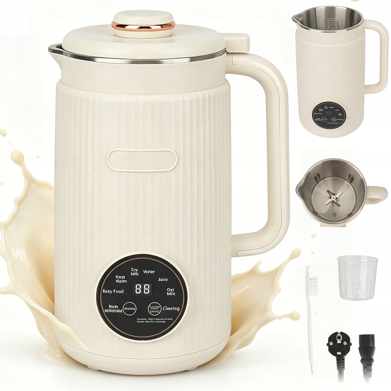 Zařízení Na Sójové Mléko 1.2 L Mixér 8V1 800 W Ohřev Výkonný Motor