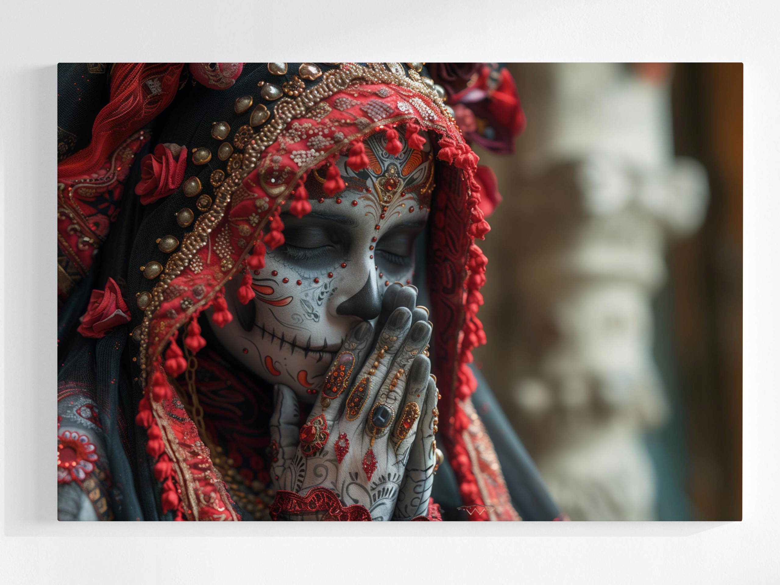 Obraz Na Plátně Canvas Maska Dia De Los Muertos Mexiko Svátek 120x80