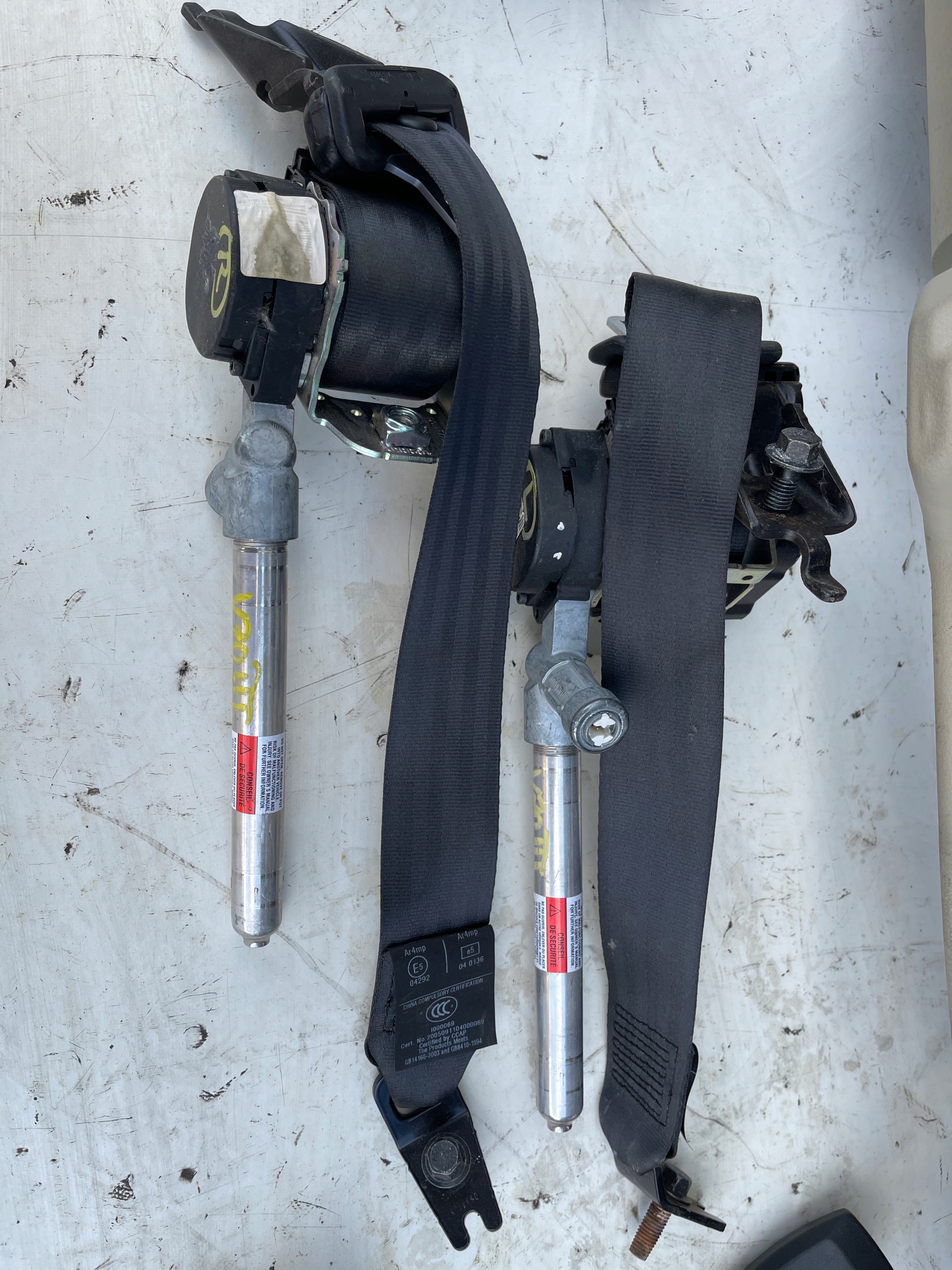dashboard console airbag adjusters VOLVO V70 XC70