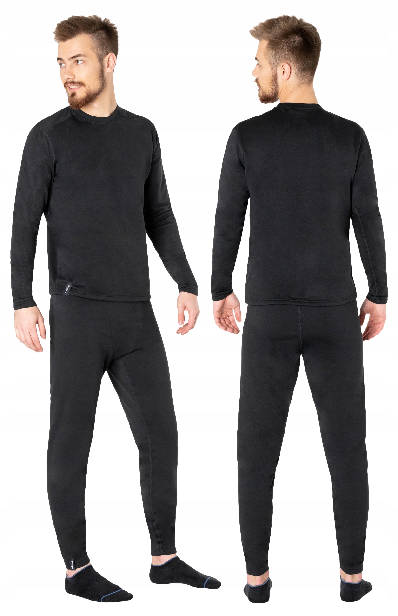 Ciepła Bielizna Termoaktywna Termiczna Damska Męska Mikro Polar Komplet XL