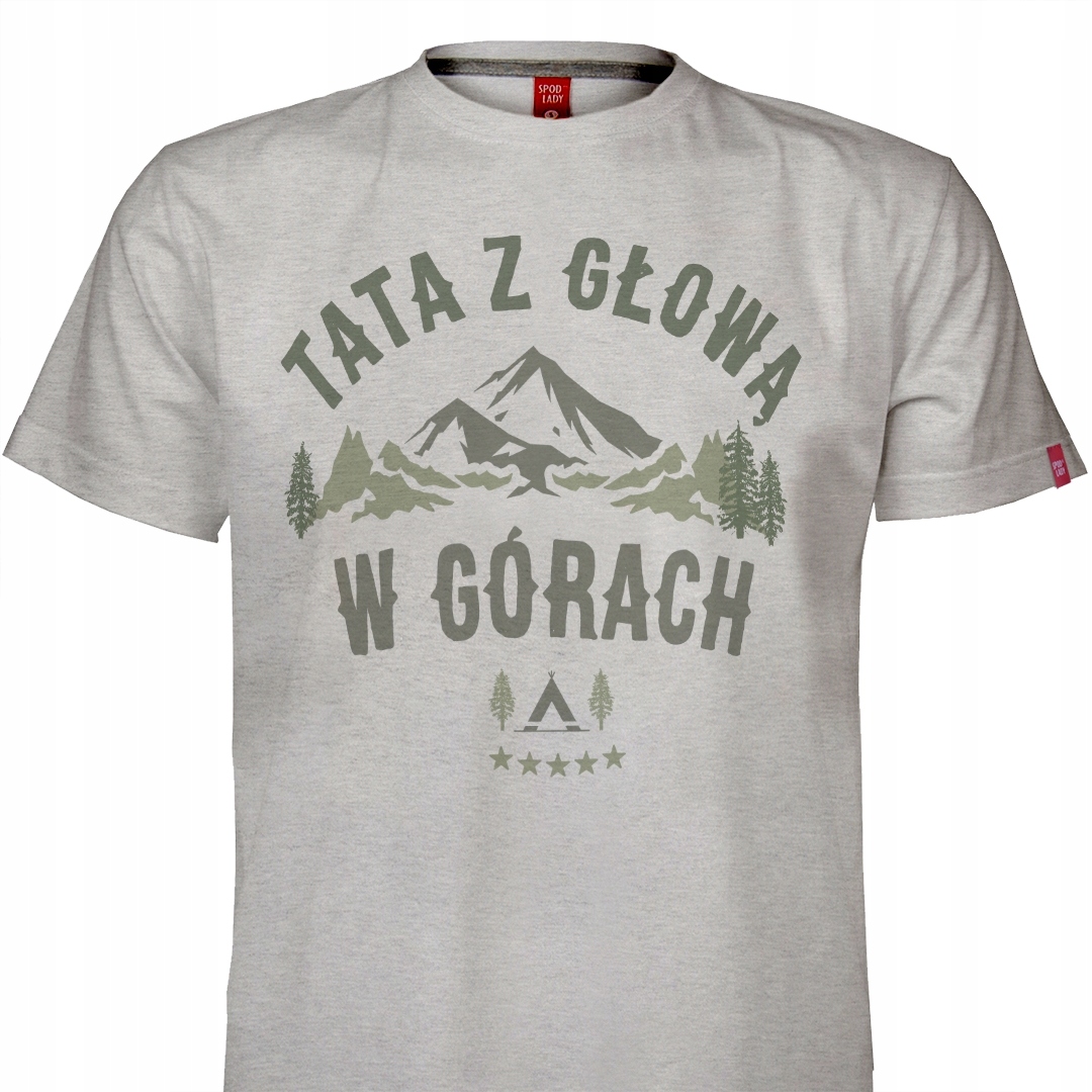 

Koszulka prezent męska Tata z głową w górach 3XL