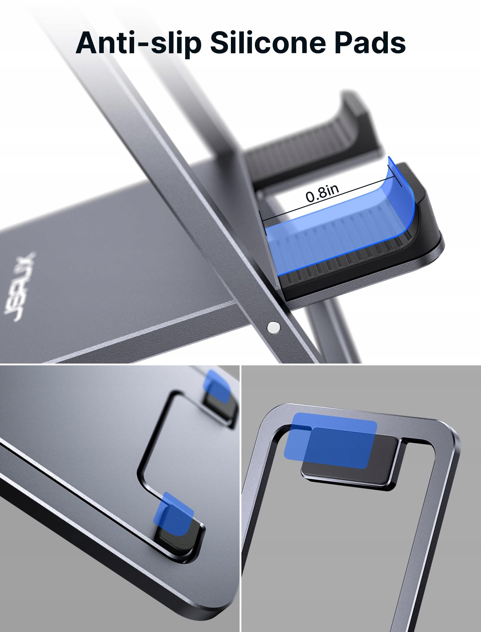 JSAUX Aluminiowy Stojak Na Tablet Regulowany Kompatybilny z iPad Samsung — miniatura 6